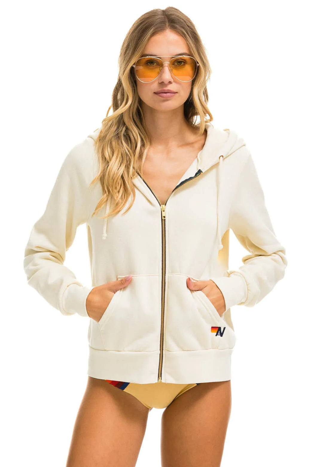 Heart Stitch Zip Hoodie