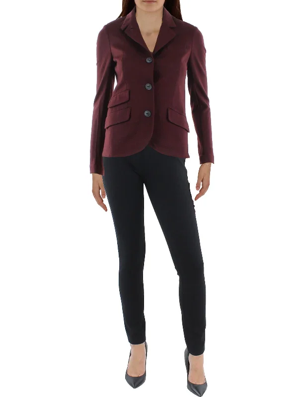 Slade Womens Wool Three-Button Suit Jacket