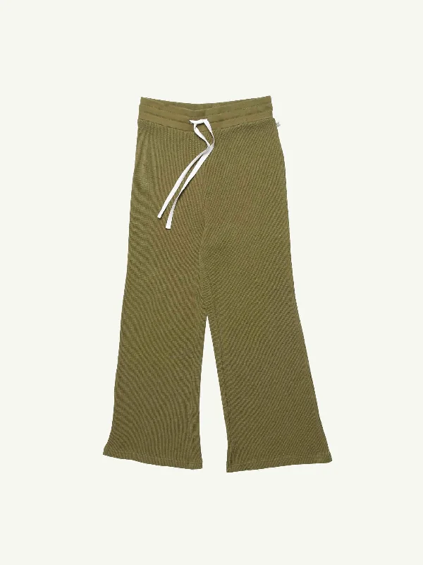 Women's Waffle Culotte Avocado