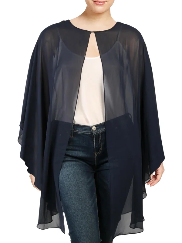 Womens Chiffon Sheer Topper Jacket