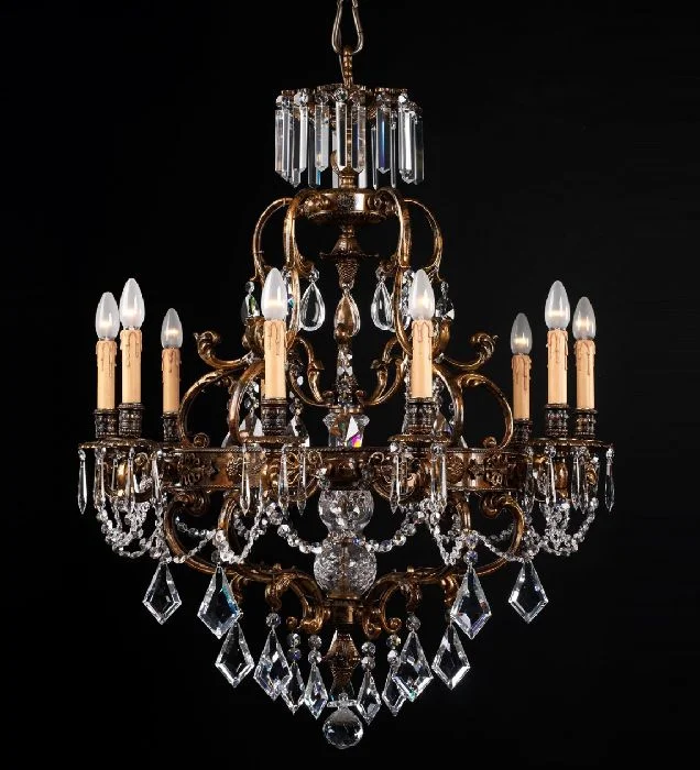 Chandeliers for Living Rooms to Create a Focal Point10 Light Luxury Brass Chandelier With Crystal Glass Pendants Chandeliers for Living Rooms to Create a Focal Point10 Light Luxury Brass Chandelier With Crystal Glass Pendants