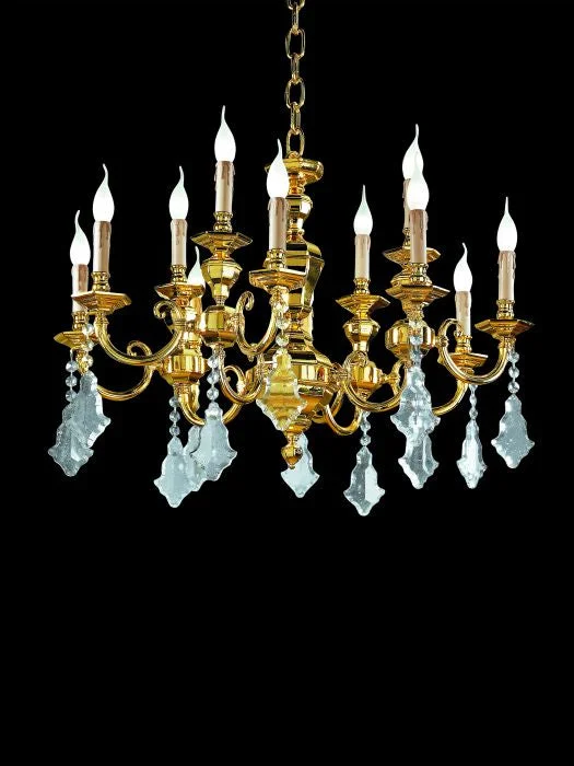Chandeliers for High Ceilings to Fill Vertical Space12 Light Chandelier