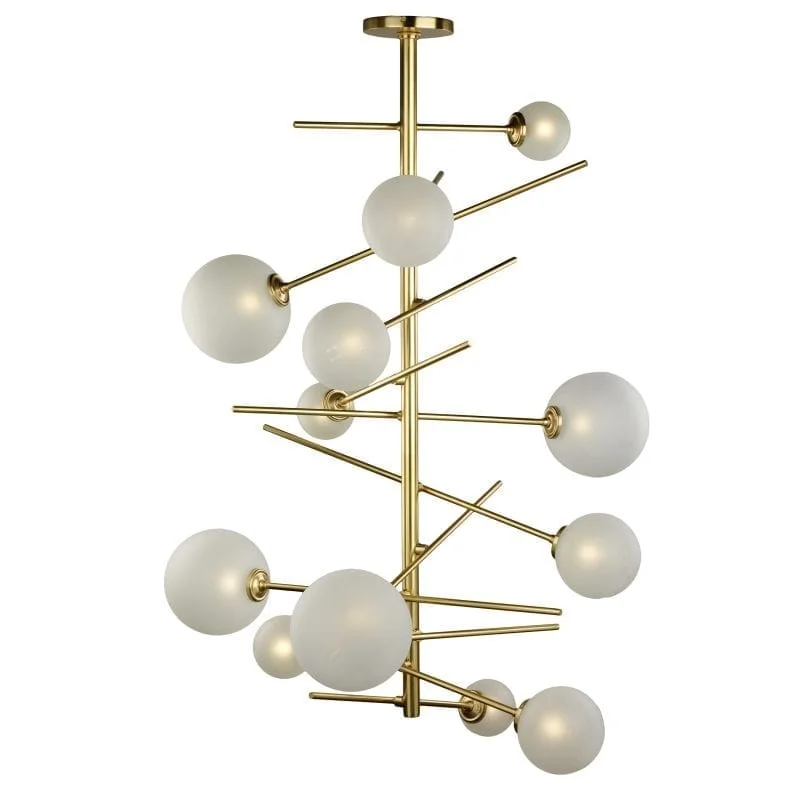 Modern Crystal Chandeliers for Contemporary Homes12 Light Glass Sphere Chandelier With Brass Frame Modern Crystal Chandeliers for Contemporary Homes12 Light Glass Sphere Chandelier With Brass Frame