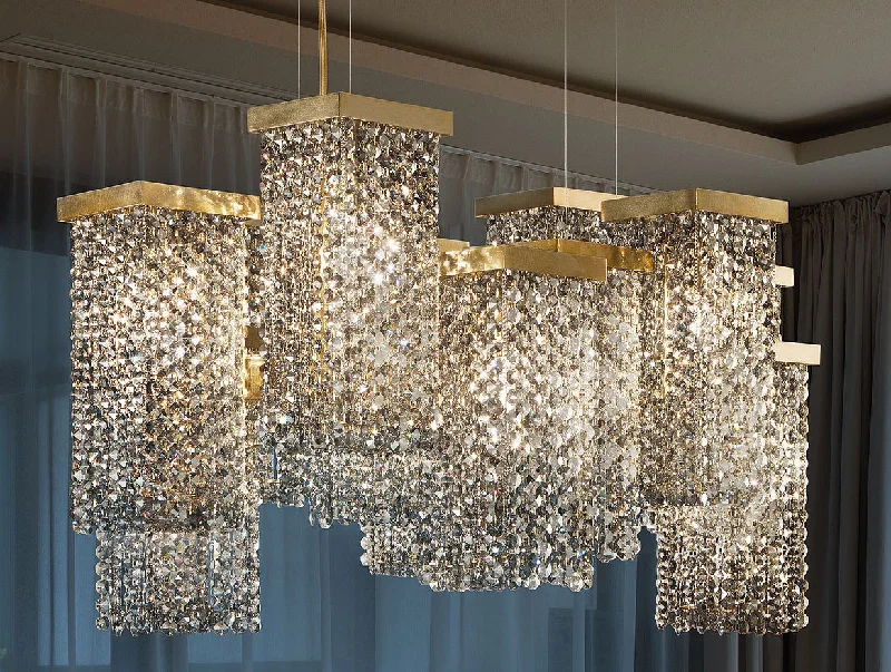 Large Chandeliers for Grand Halls and Foyers12 Light Modern Chandelier With Smoky Cut Crystal Elements Large Chandeliers for Grand Halls and Foyers12 Light Modern Chandelier With Smoky Cut Crystal Elements