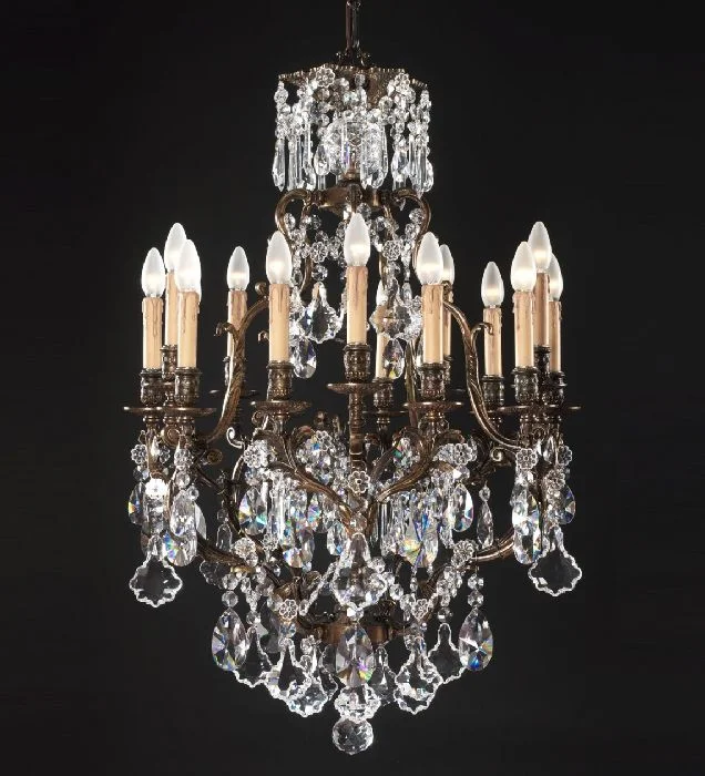 Chandeliers with Metal Frames in Copper Finish15 Light Brass Oxide Crystal Pendant Chandelier Chandeliers with Metal Frames in Copper Finish15 Light Brass Oxide Crystal Pendant Chandelier