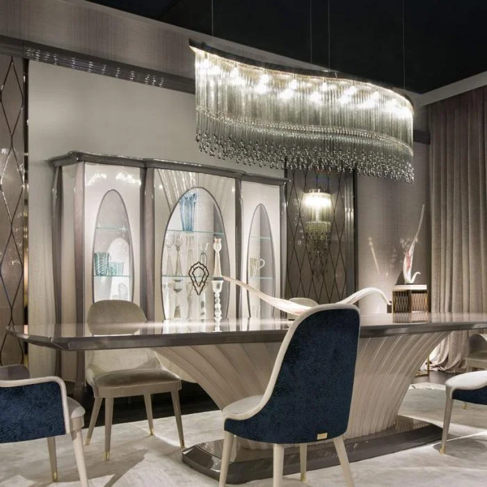 Incandescent Chandeliers for a Warm and Traditional Glow180 Cm Grey Glass & Premium Crystal Ceiling Light Incandescent Chandeliers for a Warm and Traditional Glow180 Cm Grey Glass & Premium Crystal Ceiling Light
