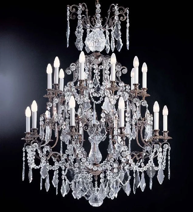 Oversized Chandeliers as a Statement Piece in Living Rooms20 Light Brass Chandelier With Bohemian Crystals Oversized Chandeliers as a Statement Piece in Living Rooms20 Light Brass Chandelier With Bohemian Crystals