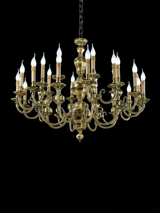 Chandeliers with Metal Frames in Copper Finish24 Light Chandelier