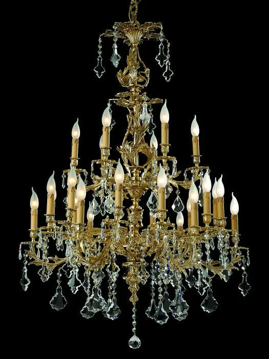 Chandeliers with Metal Frames in Gold Finish24 Light Gold-Plated Chandelier In The Rococo Style Chandeliers with Metal Frames in Gold Finish24 Light Gold-Plated Chandelier In The Rococo Style