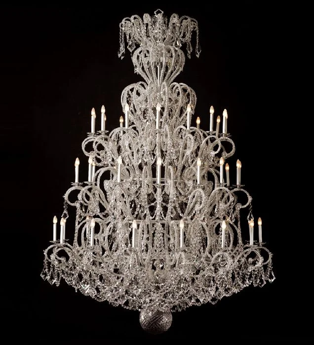 Chandeliers with Colored Glass for a Splash of Color45 Light Silver Hotel Chandelier Chandeliers with Colored Glass for a Splash of Color45 Light Silver Hotel Chandelier