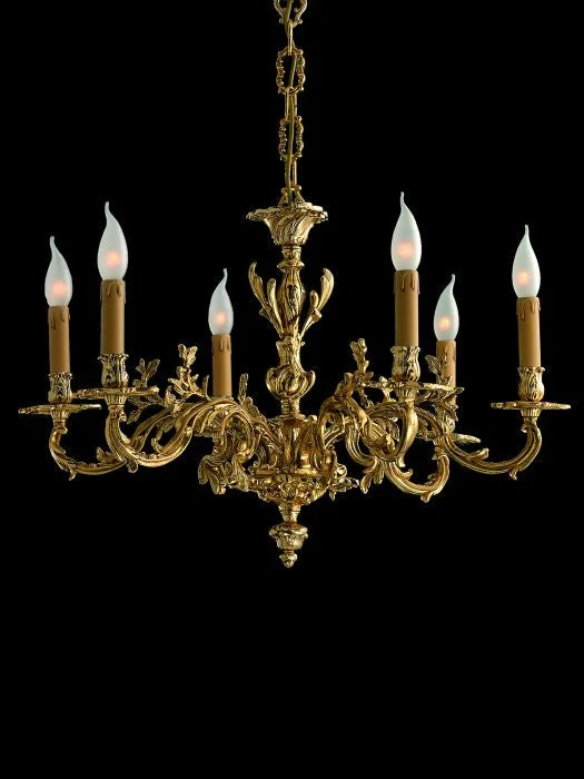 Chandeliers with Sputnik - Style Design for a Futuristic Vibe6 Light Brass Chandelier Chandeliers with Sputnik - Style Design for a Futuristic Vibe6 Light Brass Chandelier