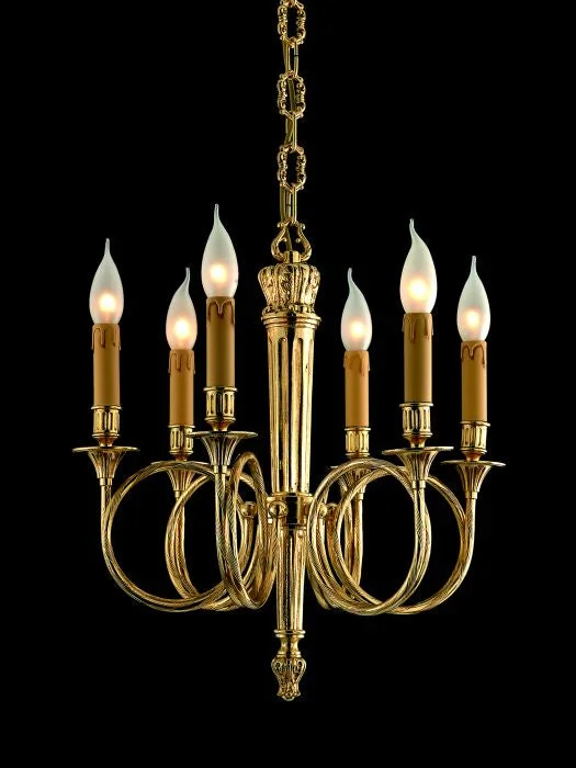 Chandeliers with Dimmable Lights for Ambiance Control6 Light Chandelier