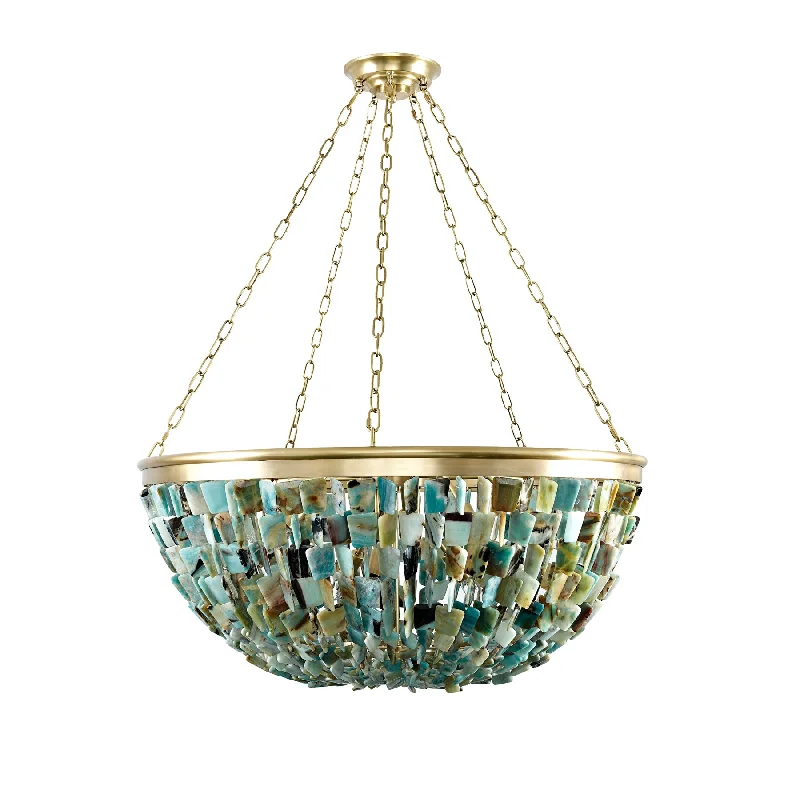 Chandeliers with Dimmable Lights for Ambiance Control60'S Style Natural Jade Stone 'Twiggy' Basket Chandelier Chandeliers with Dimmable Lights for Ambiance Control60'S Style Natural Jade Stone 'Twiggy' Basket Chandelier