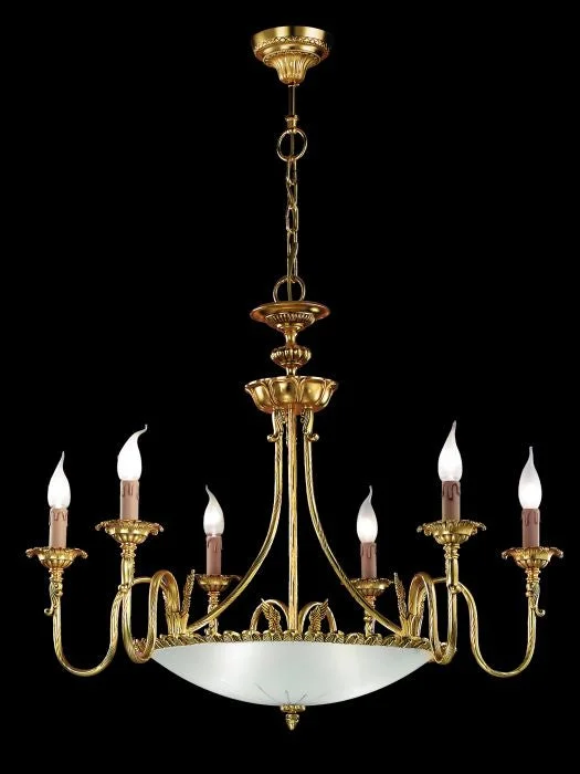 Chandeliers with Sputnik - Style Design for a Futuristic Vibe8 Light Italian Gold-Plated Chandelier With Ornate Crystal Bowl