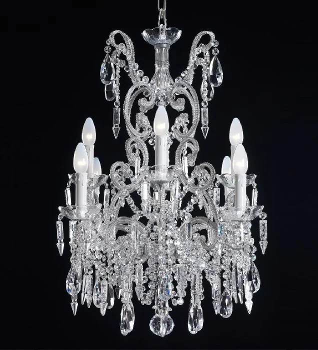 Ceiling - Mounted Chandeliers for Standard Ceilings8 Light Luxury Bohemian Crystal Glass Chandelier Ceiling - Mounted Chandeliers for Standard Ceilings8 Light Luxury Bohemian Crystal Glass Chandelier