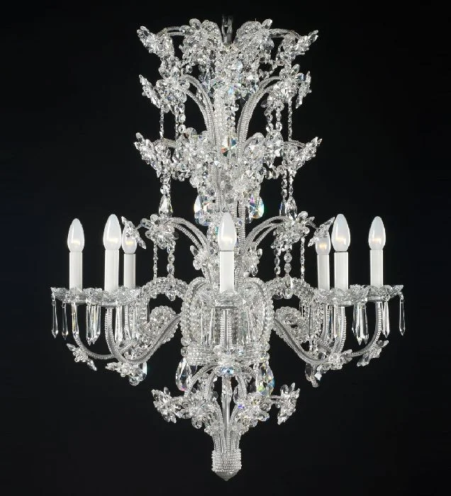 Mini Chandeliers for Adding Charm to Small Spaces8 Light Luxury Silver Chandelier