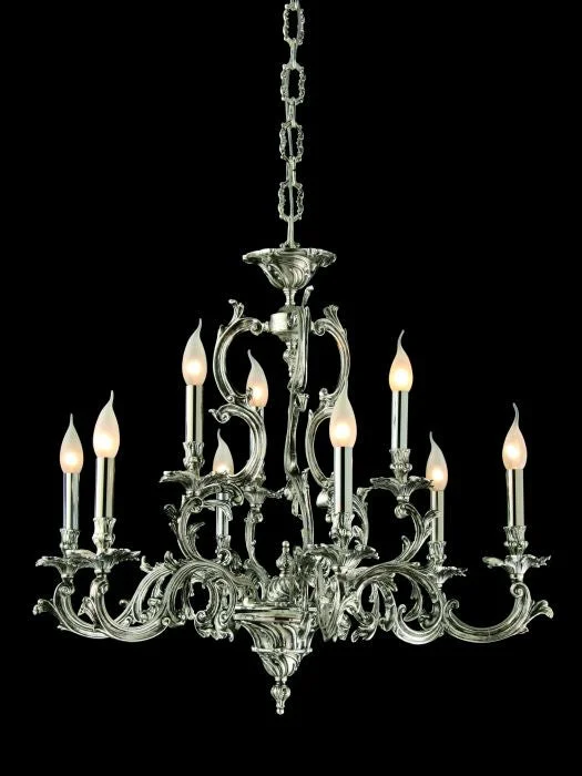 Chandeliers with Metal Frames in Copper Finish9 Light Chandelier