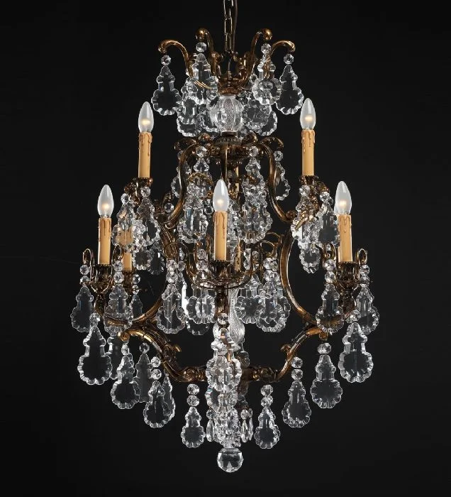 Chandeliers for High Ceilings to Fill Vertical Space9Light Brass Chandelier With Bohemian Crystals Chandeliers for High Ceilings to Fill Vertical Space9Light Brass Chandelier With Bohemian Crystals