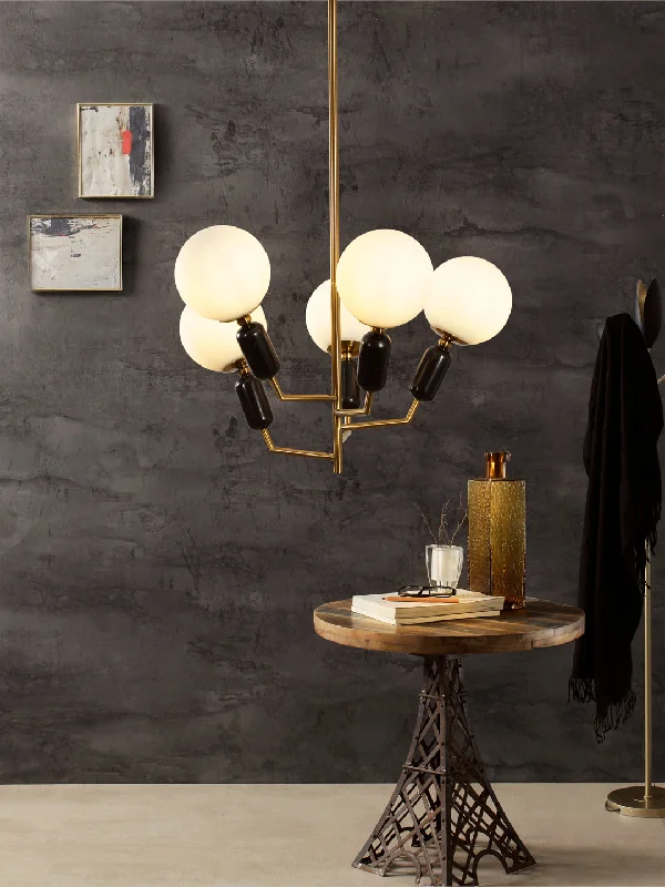 Victorian - Inspired Chandeliers with Ornate DetailsAballs Marble Chandelier