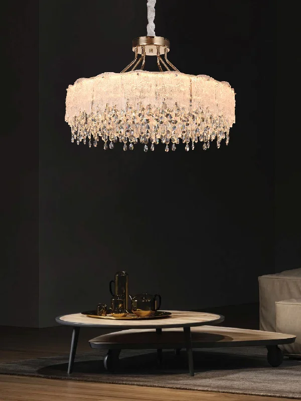 Oversized Chandeliers as a Statement Piece in Living RoomsOpulent Aura Chandelier