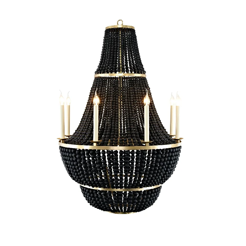 Chandeliers with Candle - Style Bulbs for a Classic AestheticBlack Lava Stone Georgian Chandelier Chandeliers with Candle - Style Bulbs for a Classic AestheticBlack Lava Stone Georgian Chandelier