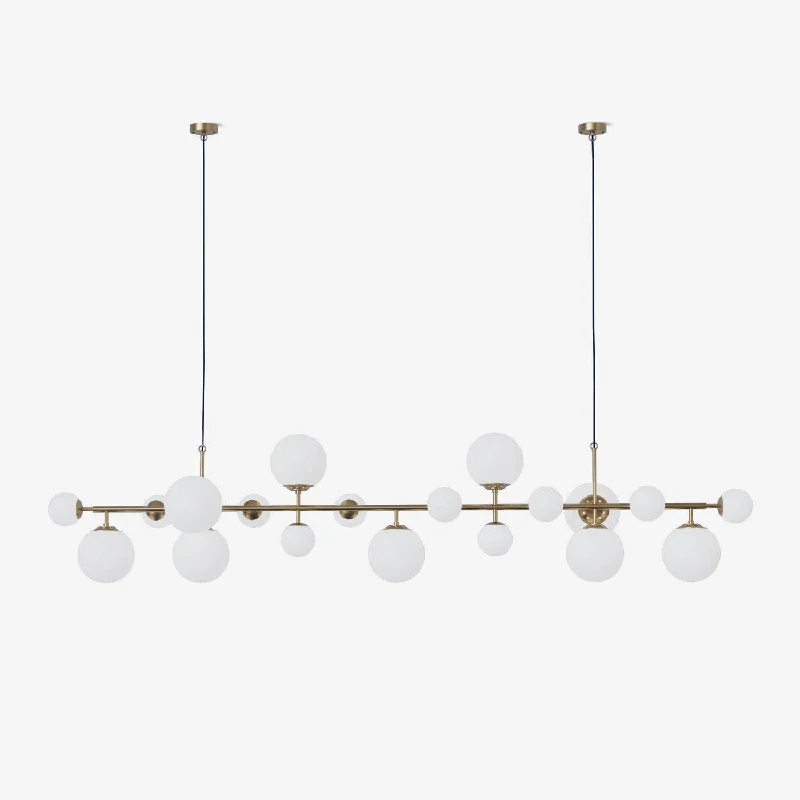 LED Chandeliers for Energy - Efficient LightingBrass Glass Globe Chandelier