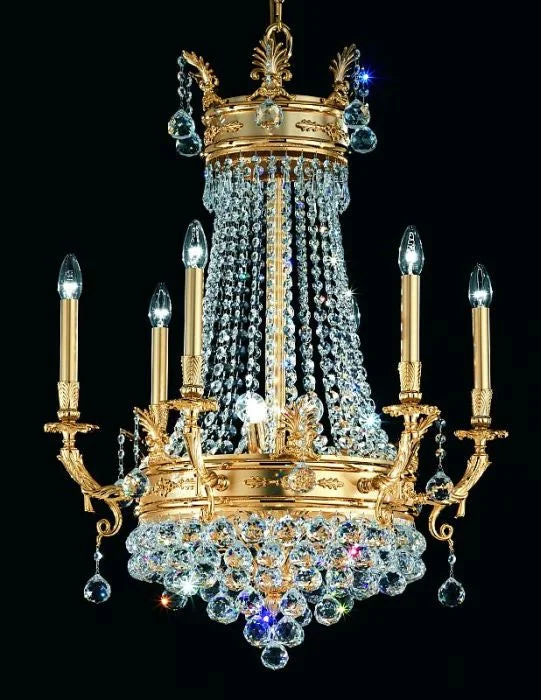 Mid - Century Modern Chandeliers for Vintage AppealClassic Lead Crystal Chandelier