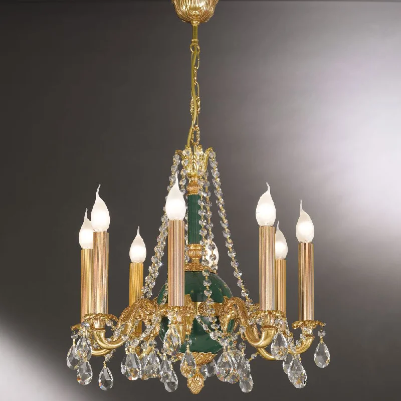 Chandeliers with Sputnik - Style Design for a Futuristic VibeClassical 8 Arm Emerald Green Chandelier Chandeliers with Sputnik - Style Design for a Futuristic VibeClassical 8 Arm Emerald Green Chandelier
