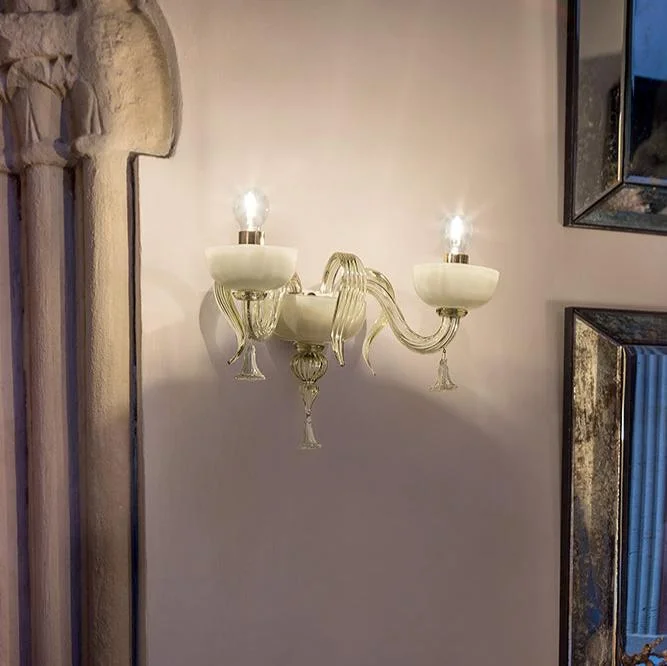 Chandeliers with Dimmable Lights for Ambiance ControlHand-Blown Elaborate Fine Italian Ceiling Pendant Chandelier Wall Lamp With Two Shades And Murano Glass Chandeliers with Dimmable Lights for Ambiance ControlHand-Blown Elaborate Fine Italian Ceiling Pendant Chandelier Wall Lamp With Two Shades And Murano Glass