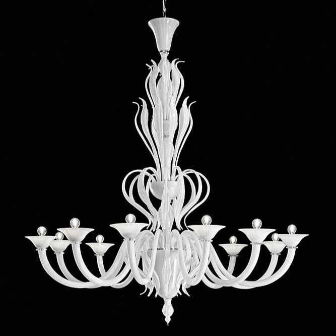 Chandeliers with Multiple Lights for Maximum IlluminationHand-Blown Fine Venetian Traditional Chandelier With Twelve Shades And Murano Glass Chandeliers with Multiple Lights for Maximum IlluminationHand-Blown Fine Venetian Traditional Chandelier With Twelve Shades And Murano Glass