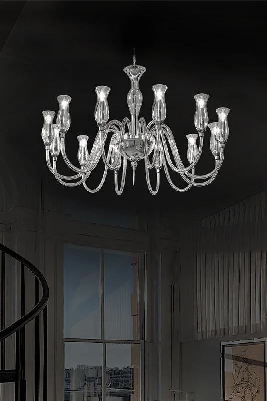 Bohemian - Style Beaded Chandeliers for Eclectic DecorHandcrafted Contemporary Fine Italian Chandelier With Twelve Lights And Murano Glass Bohemian - Style Beaded Chandeliers for Eclectic DecorHandcrafted Contemporary Fine Italian Chandelier With Twelve Lights And Murano Glass