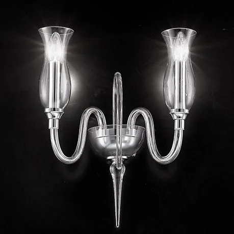 Chandeliers with Multiple Lights for Maximum IlluminationHandcrafted Contemporary Fine Italian Wall Lamp in Murano Glass - Single and Double Chandeliers with Multiple Lights for Maximum IlluminationHandcrafted Contemporary Fine Italian Wall Lamp in Murano Glass - Single and Double