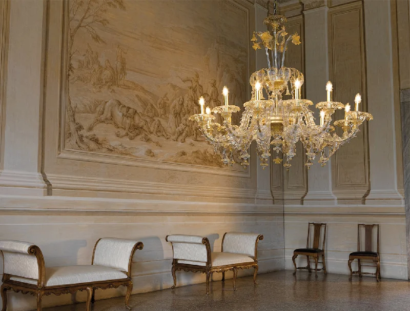 Incandescent Chandeliers for a Warm and Traditional GlowHandcrafted Ornamental Antique Fine Italian Chandelier With Twelve Lights And Murano Glass Incandescent Chandeliers for a Warm and Traditional GlowHandcrafted Ornamental Antique Fine Italian Chandelier With Twelve Lights And Murano Glass