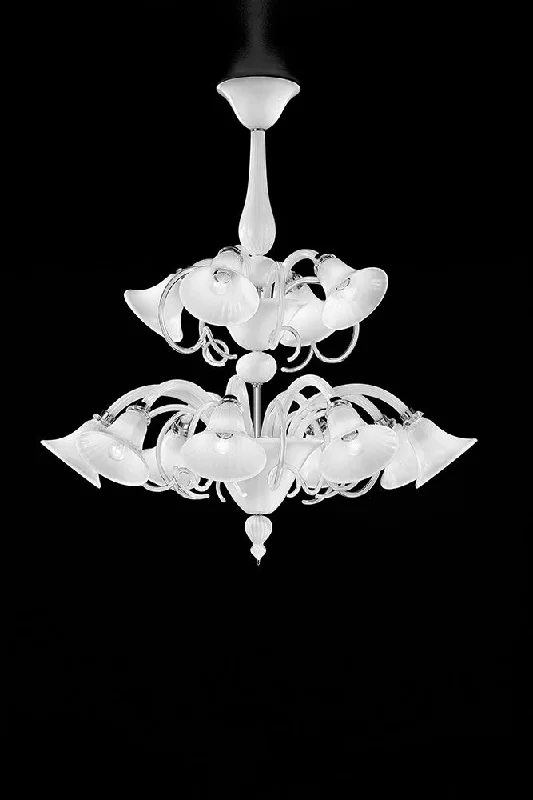 Chandeliers with Pendant Lights for a Stylish LookHandmade Elegant Venetian Chandelier With Twelve Shades And Murano Glass Chandeliers with Pendant Lights for a Stylish LookHandmade Elegant Venetian Chandelier With Twelve Shades And Murano Glass