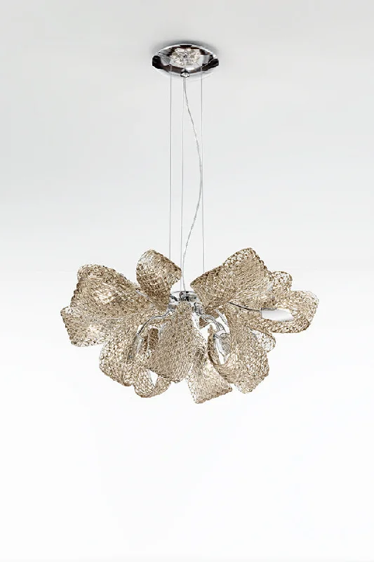 Chandeliers with Sputnik - Style Design for a Futuristic VibeHandmade glamorous ceiling pendant Chandelier with twelve lighted arms and Murano Glass