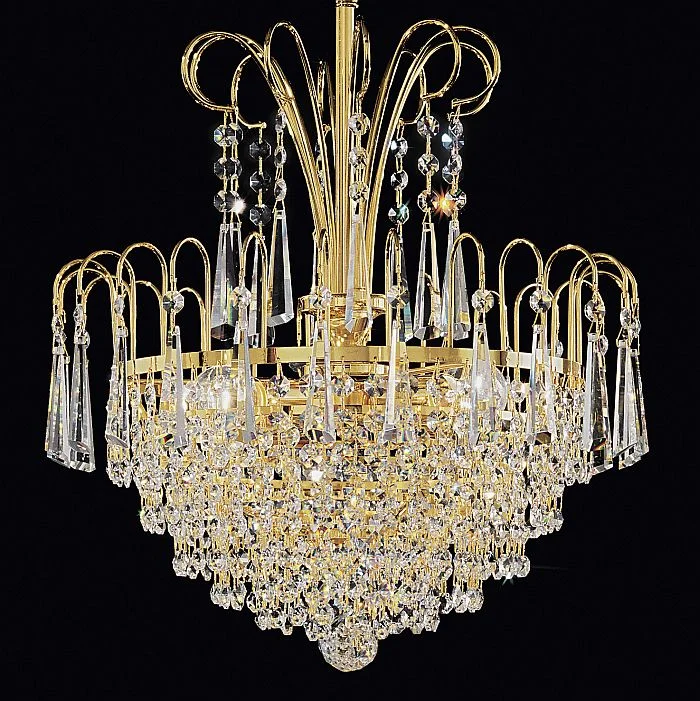 Traditional Brass Chandeliers for Classic InteriorsCrystal Glass Basket Style Chandelier Traditional Brass Chandeliers for Classic InteriorsCrystal Glass Basket Style Chandelier