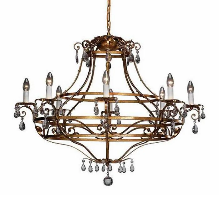 Chandeliers for Living Rooms to Create a Focal PointDark Gold Metal Chandelier With Glass Crystals Chandeliers for Living Rooms to Create a Focal PointDark Gold Metal Chandelier With Glass Crystals