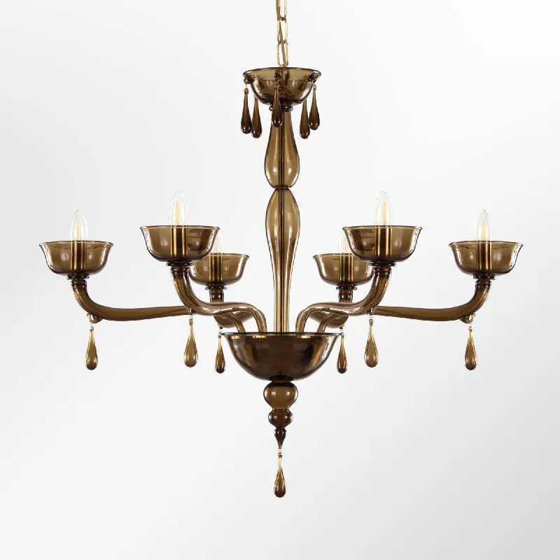 Chandeliers for Low Ceilings to Avoid OvercrowdingDark Smoky Quartz Murano Glass Chandelier With Custom Colour Options Chandeliers for Low Ceilings to Avoid OvercrowdingDark Smoky Quartz Murano Glass Chandelier With Custom Colour Options