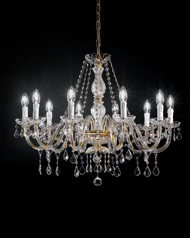 Chandeliers with Sputnik - Style Design for a Futuristic VibeDecorative Italian Gold Or Chrome Chandelier With Asfour Crystal In 8 Sizes Chandeliers with Sputnik - Style Design for a Futuristic VibeDecorative Italian Gold Or Chrome Chandelier With Asfour Crystal In 8 Sizes
