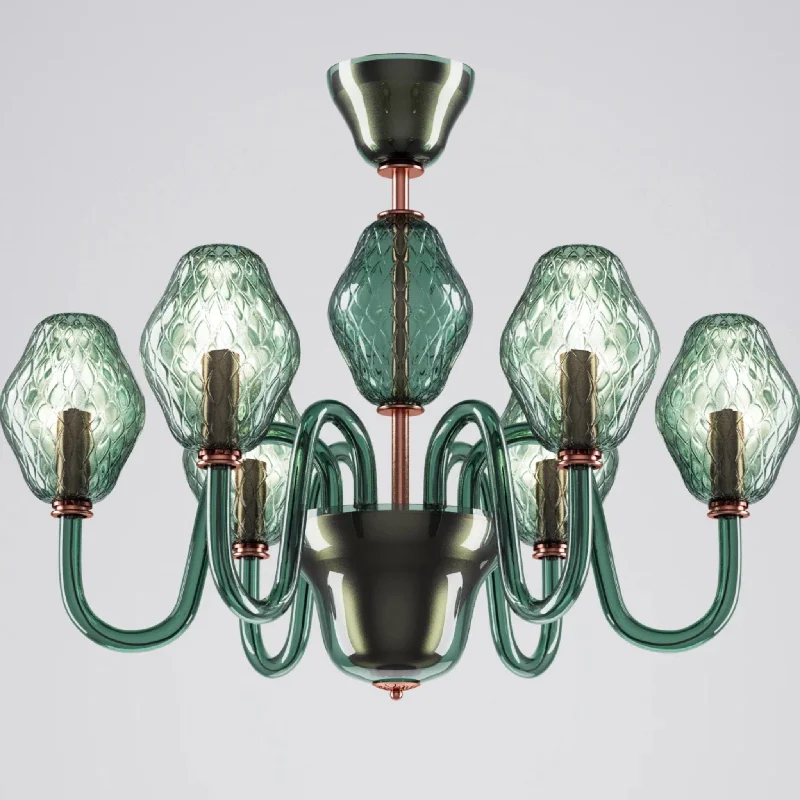 Mini Chandeliers for Adding Charm to Small SpacesElegant 6 Arm Murano Glass Chandelier By Beby Mini Chandeliers for Adding Charm to Small SpacesElegant 6 Arm Murano Glass Chandelier By Beby