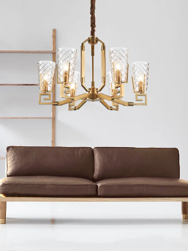 Traditional Brass Chandeliers for Classic InteriorsEstelle 6-Lamp Chandelier