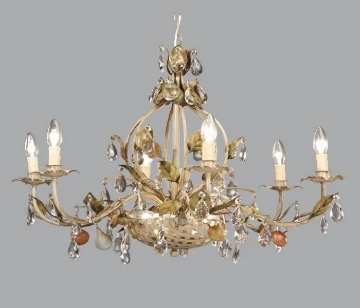 Chandeliers with Sputnik - Style Design for a Futuristic VibeFruit Designs & Glass Crystal Chandelier In Gold Metal Chandeliers with Sputnik - Style Design for a Futuristic VibeFruit Designs & Glass Crystal Chandelier In Gold Metal