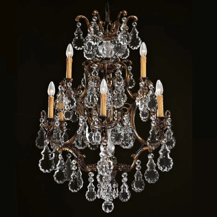 Chandeliers with Pendant Lights for a Stylish LookGold Oxide Chandelier With Bohemian Crystals Chandeliers with Pendant Lights for a Stylish LookGold Oxide Chandelier With Bohemian Crystals