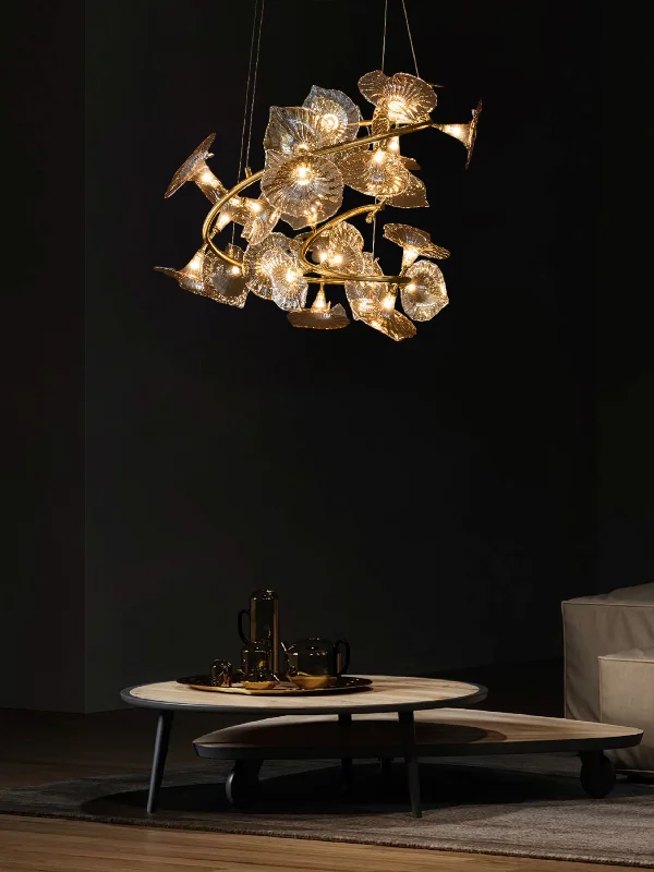 Chandeliers with Multiple Lights for Maximum IlluminationGolden Aurora