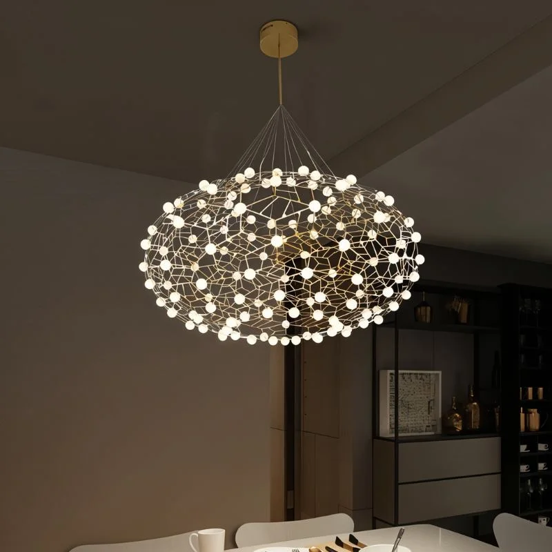 Chandeliers with Frosted Glass for a Softer Light DiffusionGypsophila Chandelier