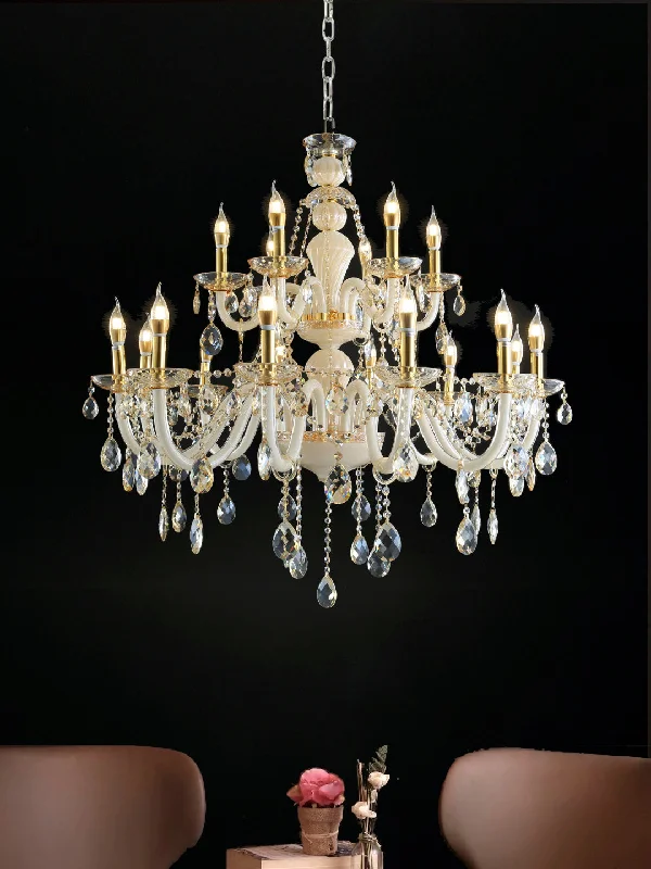 Chandeliers with Adjustable Height for Custom InstallationHelena 12+6-Lamp Chandelier Chandeliers with Adjustable Height for Custom InstallationHelena 12+6-Lamp Chandelier