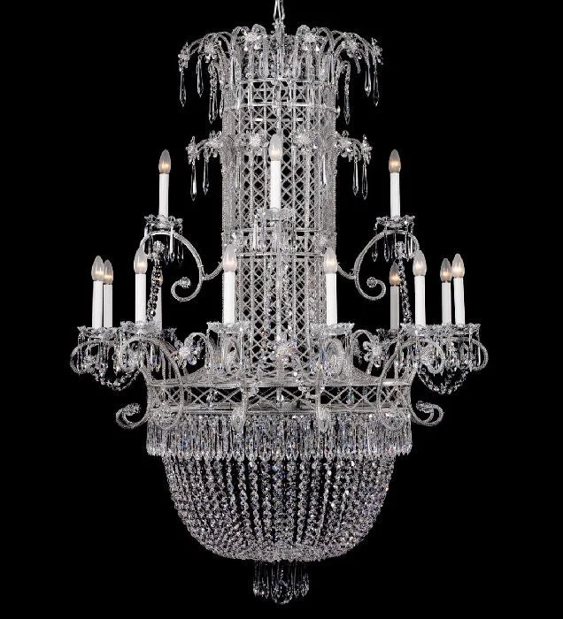 French Country Chandeliers with a Romantic AuraItalian 16 Light Lead Crystal Empire Chandelier French Country Chandeliers with a Romantic AuraItalian 16 Light Lead Crystal Empire Chandelier