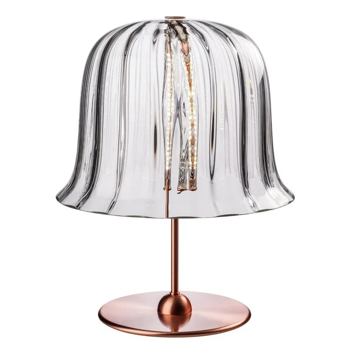 Chandeliers with Metal Frames in Gold FinishKalika Murano Glass Lamp With Copper Base From Venini Chandeliers with Metal Frames in Gold FinishKalika Murano Glass Lamp With Copper Base From Venini