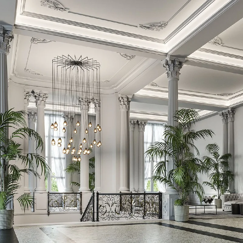 Art Deco Chandeliers for a Retro - Glam LookLarge Luxury Tiered Light Bulb Chandelier Art Deco Chandeliers for a Retro - Glam LookLarge Luxury Tiered Light Bulb Chandelier