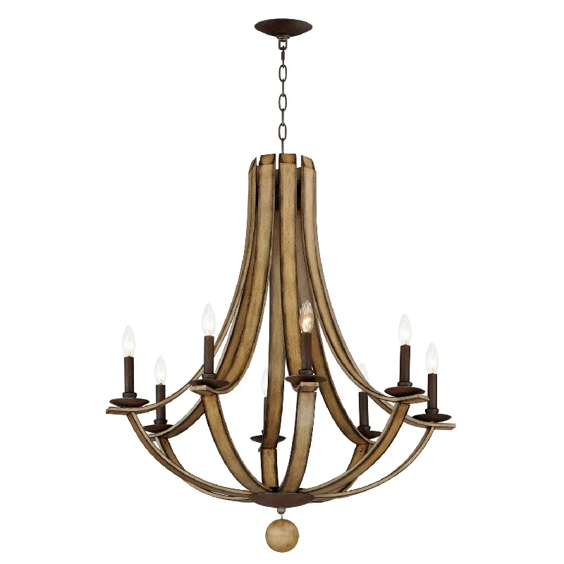 Chandeliers with Metal Frames in Copper FinishBasque Chandelier